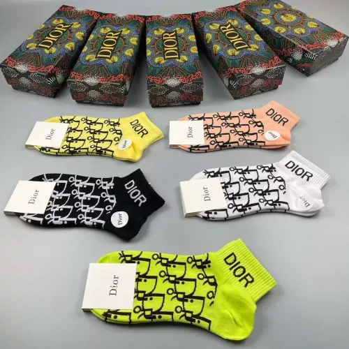 Replica Christian Dior Socks For Women #1341807 $25.00 USD for Wholesale