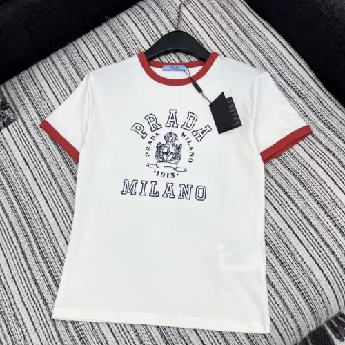 Prada T-Shirts Short Sleeved For Women #1341998
