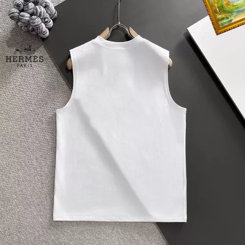 Replica Hermes T-Shirts Sleeveless For Unisex #1342018 $25.00 USD for Wholesale