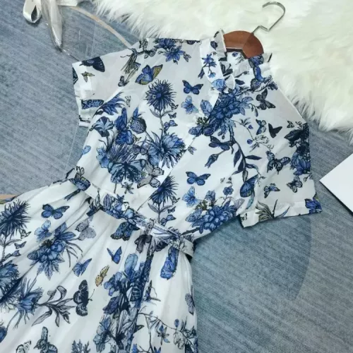 Replica Christian Dior Dresses Short Sleeved For Women #1342024 $115.00 USD for Wholesale