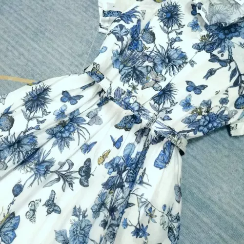 Replica Christian Dior Dresses Short Sleeved For Women #1342024 $115.00 USD for Wholesale