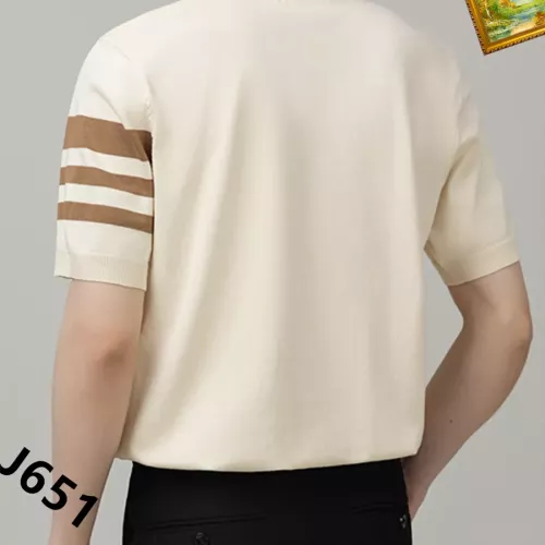 Replica Thom Browne TB T-Shirts Short Sleeved For Men #1342032 $42.00 USD for Wholesale