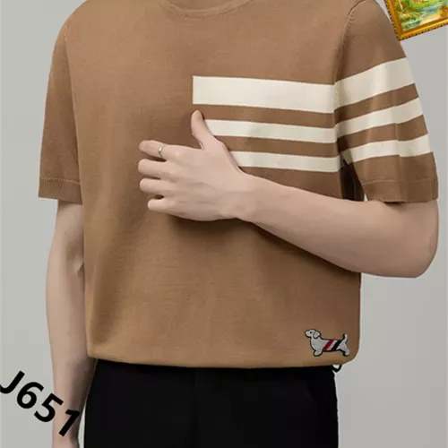 Thom Browne TB T-Shirts Short Sleeved For Men #1342033 $42.00 USD, Wholesale Replica Thom Browne TB T-Shirts