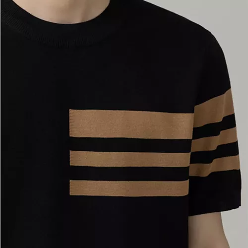 Replica Thom Browne TB T-Shirts Short Sleeved For Men #1342035 $42.00 USD for Wholesale