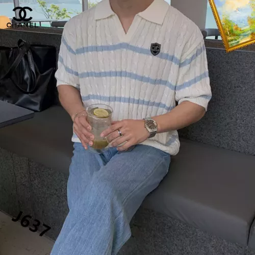 Replica Chanel T-Shirts Short Sleeved For Men #1342082 $42.00 USD for Wholesale