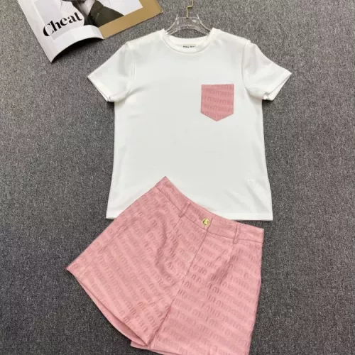 MIU MIU Tracksuits Short Sleeved For Women #1342130