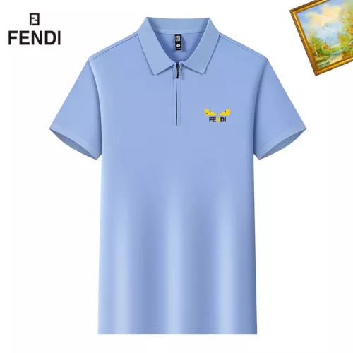 Fendi T-Shirts Short Sleeved For Men #1342201 $34.00 USD, Wholesale Replica Fendi T-Shirts