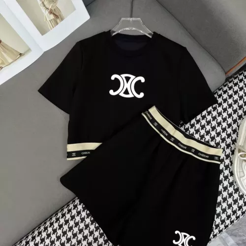 Celine Tracksuits Short Sleeved For Women #1342205 $92.00 USD, Wholesale Replica Celine Tracksuits