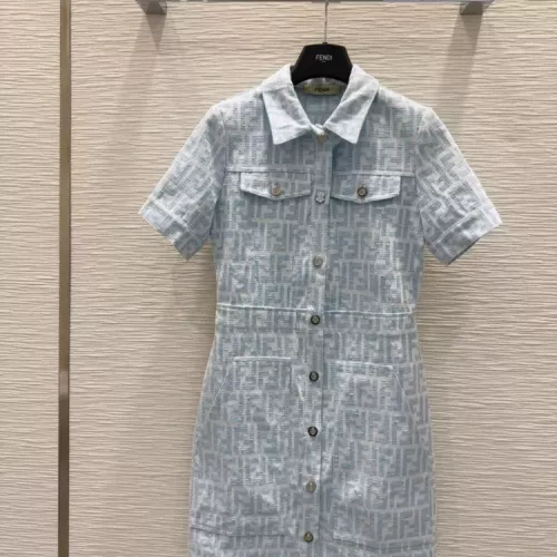 Fendi Dresses Short Sleeved For Women #1342293