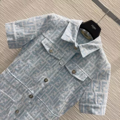 Replica Fendi Dresses Short Sleeved For Women #1342293 $132.00 USD for Wholesale