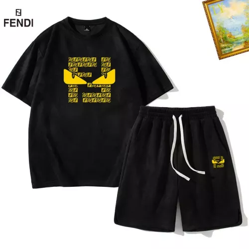 Fendi Tracksuits Short Sleeved For Men #1342425