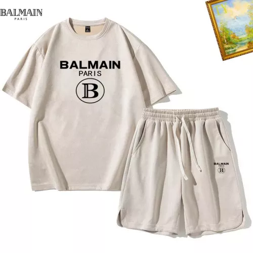 Balmain Tracksuits Short Sleeved For Men #1342440
