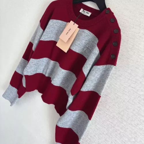 Replica MIU MIU Sweaters Long Sleeved For Women #1342475 $115.00 USD for Wholesale