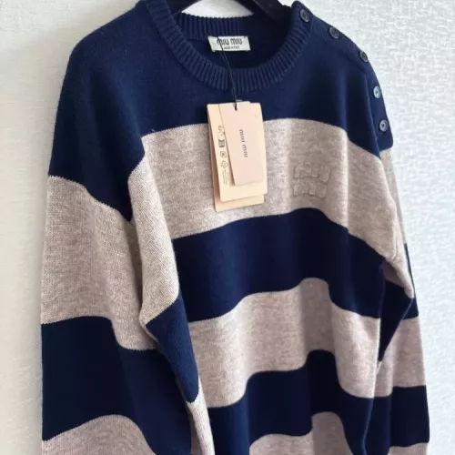 Replica MIU MIU Sweaters Long Sleeved For Women #1342476 $122.00 USD for Wholesale