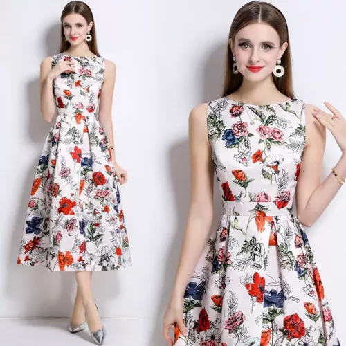 Replica Christian Dior Dresses Sleeveless For Women #1342515 $80.00 USD for Wholesale