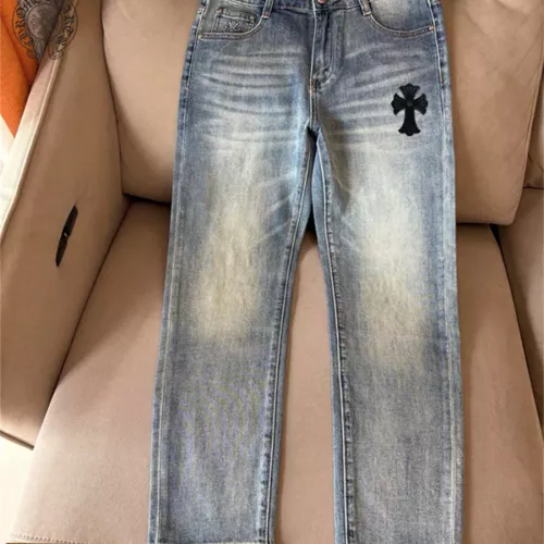 Replica Chrome Hearts Jeans For Men #1342528 $48.00 USD for Wholesale