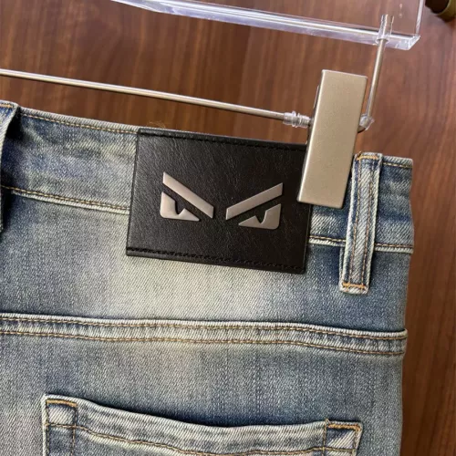 Replica Fendi Jeans For Men #1342536 $48.00 USD for Wholesale
