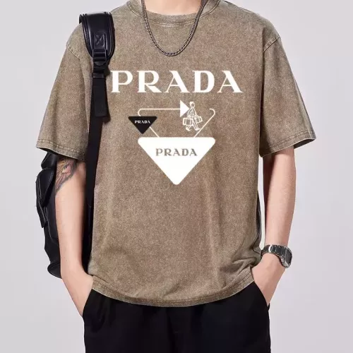 Prada T-Shirts Short Sleeved For Men #1342652