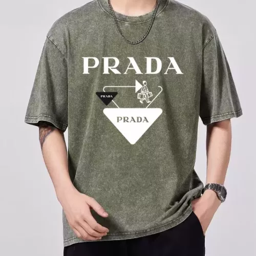Prada T-Shirts Short Sleeved For Men #1342654