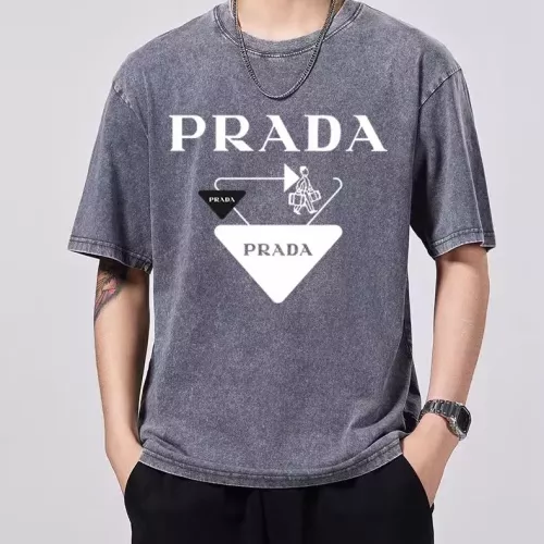 Prada T-Shirts Short Sleeved For Men #1342656