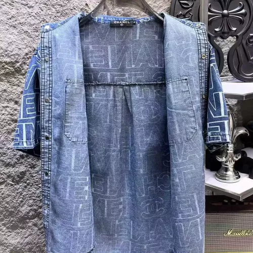Replica Chanel Jackets Short Sleeved For Men #1342715 $64.00 USD for Wholesale