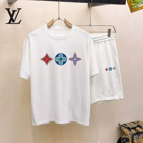 Louis Vuitton LV Tracksuits Short Sleeved For Men #1343069 $48.00 USD, Wholesale Replica Louis Vuitton LV Tracksuits