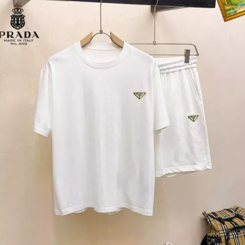 Prada Tracksuits Short Sleeved For Men #1343117