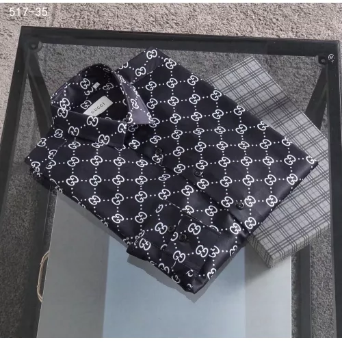 Replica Gucci Shirts Long Sleeved For Men #1343578 $52.00 USD for Wholesale