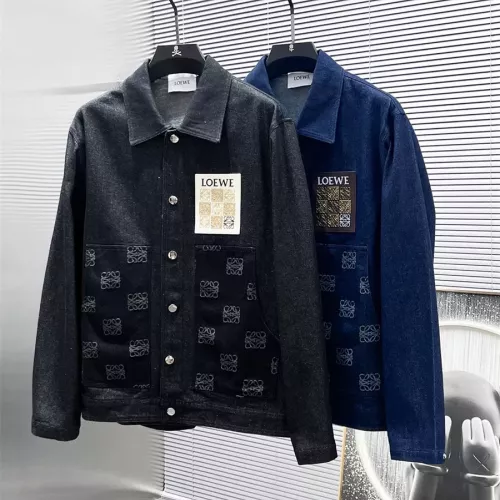 Replica LOEWE Jackets Long Sleeved For Men #1343641 $72.00 USD for Wholesale