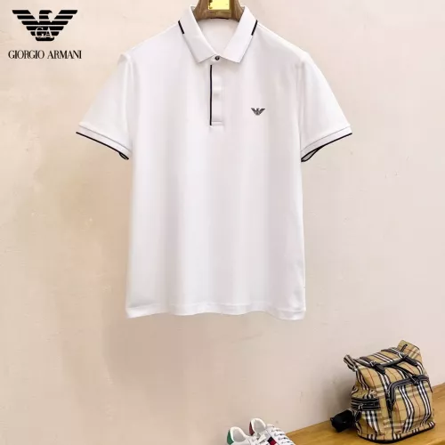 Armani T-Shirts Short Sleeved For Men #1343675