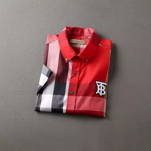 Replica Burberry Shirts Short Sleeved For Men #1346590 $36.00 USD for Wholesale