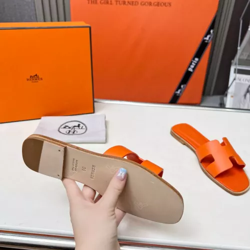 Replica Hermes Slippers For Women #1348693 $80.00 USD for Wholesale
