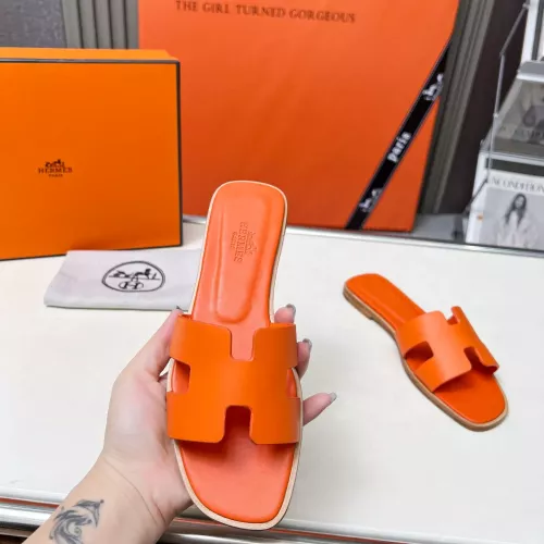 Replica Hermes Slippers For Women #1348693 $80.00 USD for Wholesale