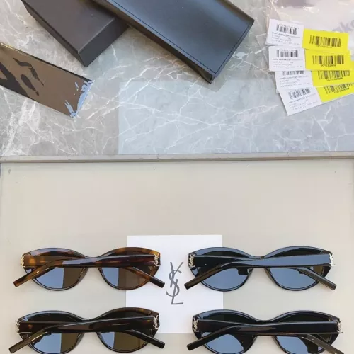 Replica Yves Saint Laurent YSL AAA Quality Sunglasses In Gold #1352811 $56.00 USD for Wholesale