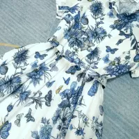 $115.00 USD Christian Dior Dresses Short Sleeved For Women #1342024