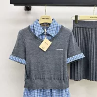 $160.00 USD MIU MIU Tracksuits Short Sleeved For Women #1342250