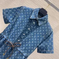 $132.00 USD Louis Vuitton LV Dresses Short Sleeved For Women #1342284