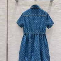 $132.00 USD Louis Vuitton LV Dresses Short Sleeved For Women #1342284