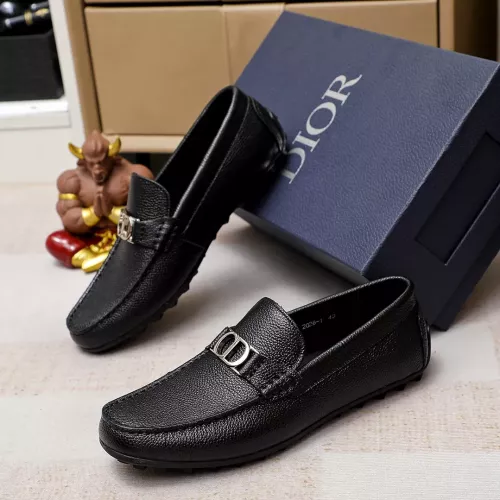 Replica Christian Dior Leather Shoes For Men #1355796 $72.00 USD for Wholesale