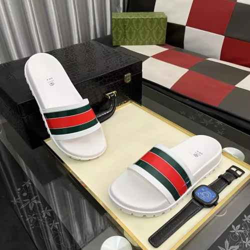 Replica Gucci Slippers For Men #1355971 $52.00 USD for Wholesale