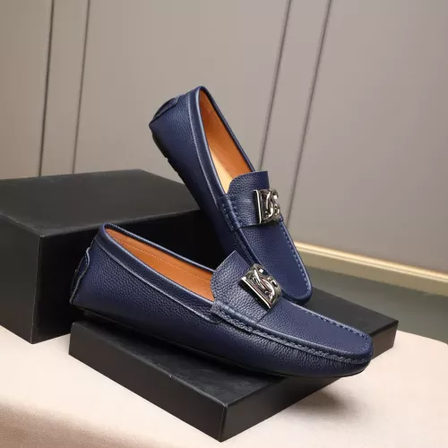 Replica Dolce & Gabbana D&G Leather Shoes For Men #1356195 $80.00 USD for Wholesale