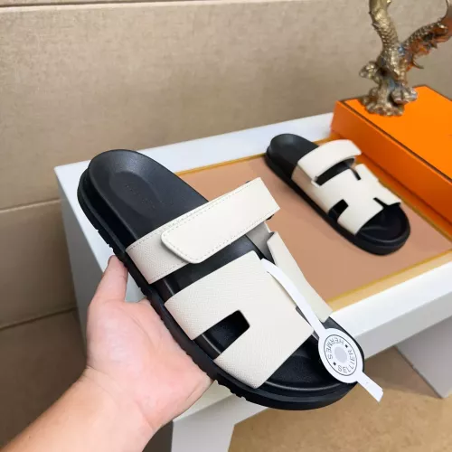 Replica Hermes Slippers For Men #1356885 $56.00 USD for Wholesale