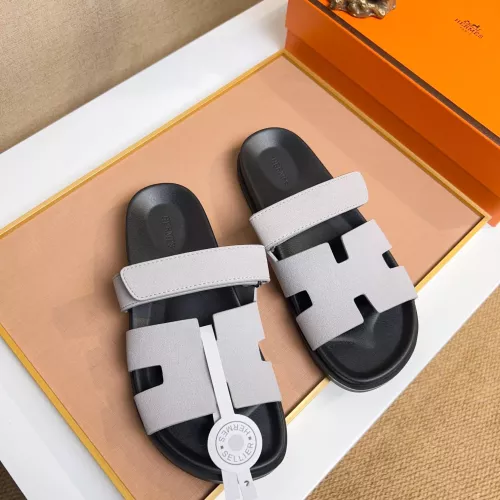 Replica Hermes Slippers For Men #1356919 $56.00 USD for Wholesale