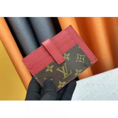 Replica Louis Vuitton LV Card Case In Red For Women #1357631 $38.00 USD for Wholesale