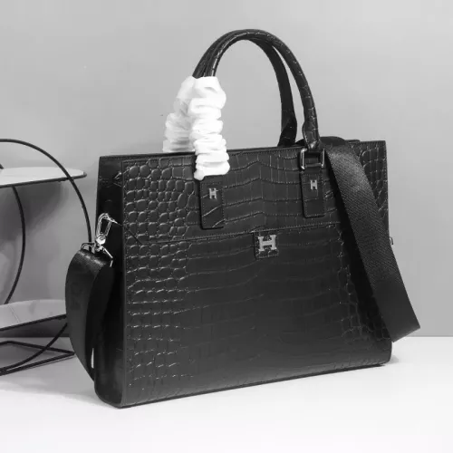 Replica Hermes AAA Man Handbags #1359631 $162.00 USD for Wholesale