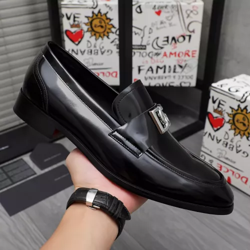 Replica Dolce & Gabbana D&G Leather Shoes For Men #1361743 $96.00 USD for Wholesale