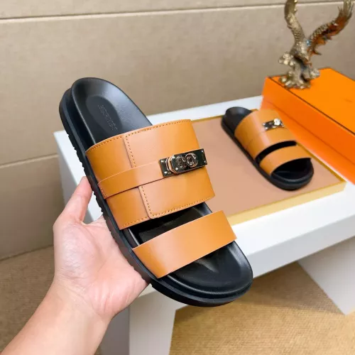 Replica Hermes Slippers For Men #1362114 $56.00 USD for Wholesale