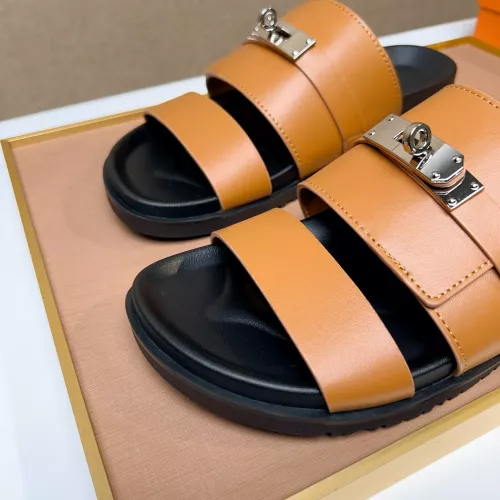 Replica Hermes Slippers For Men #1362114 $56.00 USD for Wholesale