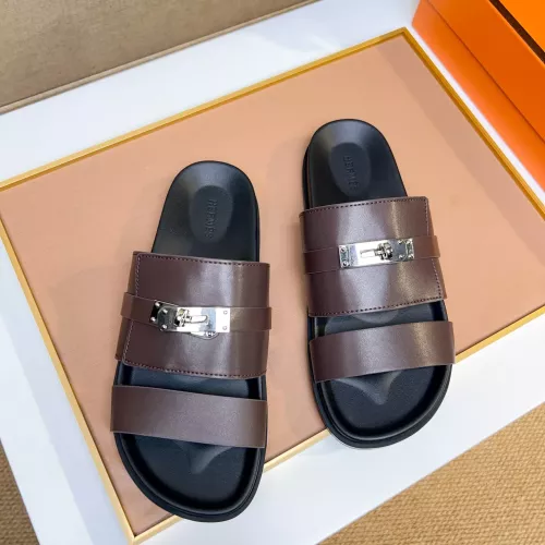 Replica Hermes Slippers For Men #1362116 $56.00 USD for Wholesale