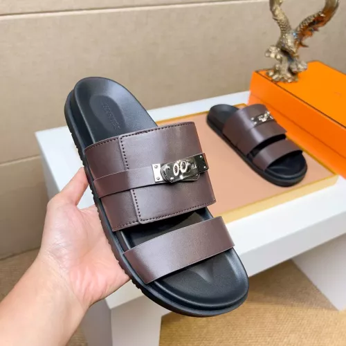 Replica Hermes Slippers For Men #1362116 $56.00 USD for Wholesale